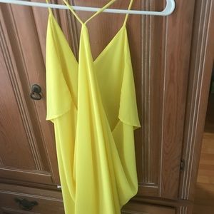 Bright yellow summer dress